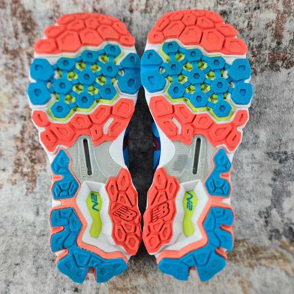 New Balance Fresh Foam 1080v4‎ Running Shoes Womens 8.5 B Blue Orange W1080BW4 - Picture 12 of 15